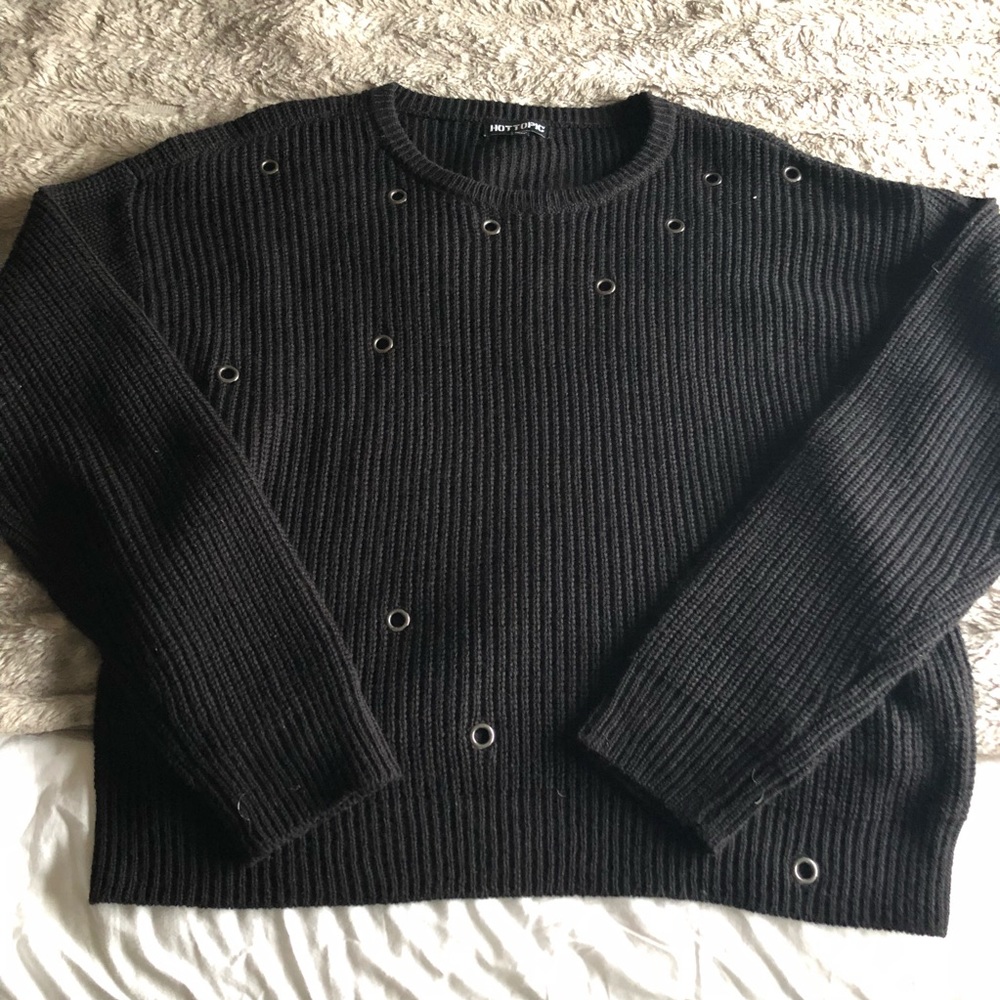 Hot Topic Eyelet Sweater